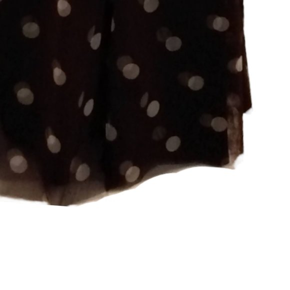 Eliza J Vintage Brown/White Polka Dot Flowy Halter Dress, size 6 - Picture 5 of 6